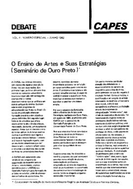 Debate CAPES Ano IV Número Especial