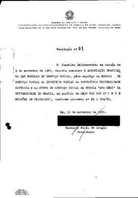 Resoluções do Conselho Deliberativo (1964-1974)